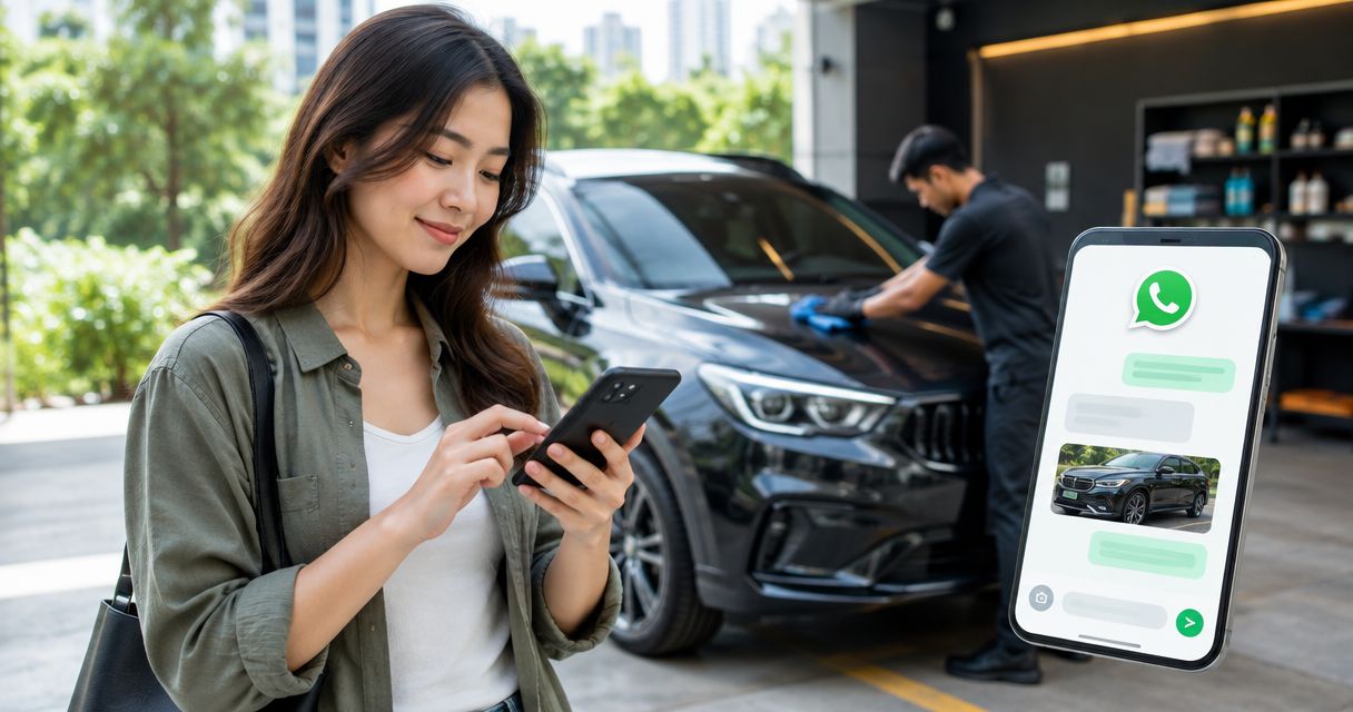 Book car detailing appointments via WhatsApp in Singapore