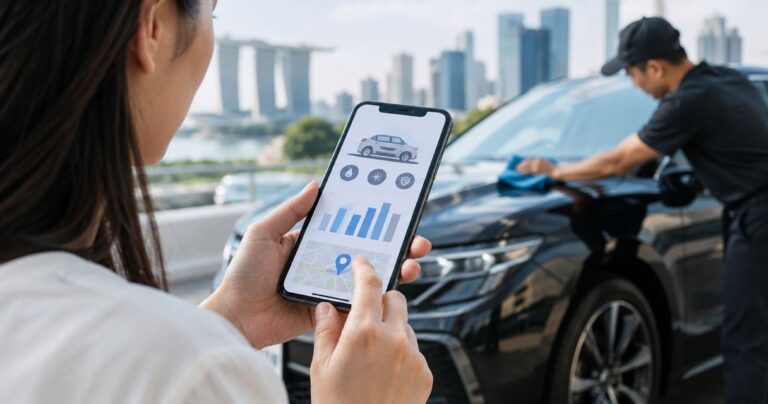 CTR benchmarks for car care search queries in Singapore 2026