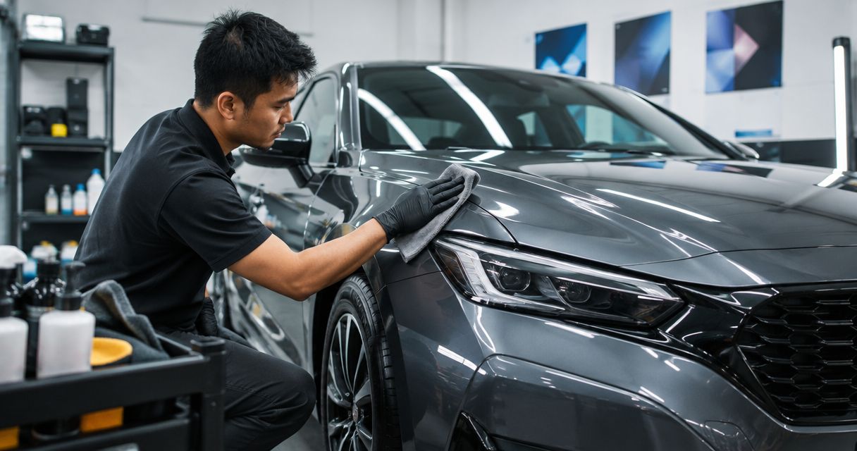 How long does a full car detailing session take in Singapore?