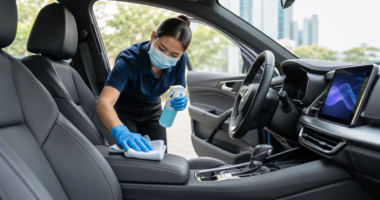 Interior sanitization for car rental companies: complete 2026 guide